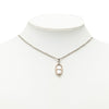 Hermès Palladium Plated Mini Maillon Pendant Necklace Secondhand