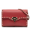 Valentino Small Leather Rockstud Flap Crossbody Secondhand