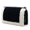 Chanel Medium Bicolor Shearling Boy Flap Secondhand