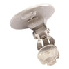Chanel Stainless Steel Logo Button Clip On Earrings Secondhand