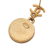 Chanel CC Gold Plated Enamel Star Dangling Push Back Earrings Secondhand