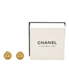 Chanel CC Gold Plated Round Clip On Earrings Secondhand