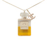 Chanel CC Gold Plated and Resin No 5 Perfume Bottle Pendant Necklace Secondhand