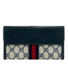 Gucci GG Supreme Web Ophidia Bifold Long Wallet Secondhand