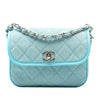 Chanel Small CC Quilted Denim Messenger Flap Secondhand