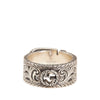 Secondhand Gucci Sterling Silver Interlocking G Garden Belt Ring
