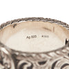 Secondhand Gucci Sterling Silver Interlocking G Garden Belt Ring