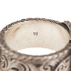 Secondhand Gucci Sterling Silver Interlocking G Garden Belt Ring