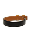 Hermès Box Calf and Courchevel Constance H Reversible Belt Secondhand