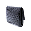 Chanel CC Quilted Patent Flap Clutch with Chain Secondhand