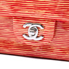Chanel Medium Classic Patent Striped Double Flap Secondhand
