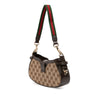 Secondhand Gucci Mini GG Supreme Moon Side Web Shoulder Bag