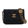 Chanel Quilted Caviar Twist Your Buttons Coin Purse With Chain Secondhand