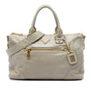 Prada Vitello Shine Bauletto Zip Top Satchel Secondhand