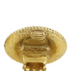 Secondhand Chanel CC Gold Plated Medallion Clip On Earrings