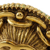 Secondhand Chanel CC Gold Plated Medallion Clip On Earrings
