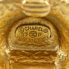 Secondhand Chanel CC Gold Plated Medallion Clip On Earrings