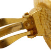 Secondhand Chanel CC Gold Plated Medallion Clip On Earrings