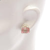 Chanel CC Gold Plated Resin Crystal Top Handle Bag Earrings Secondhand
