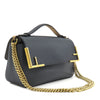 Fendi Bicolor Leather Double F Baguette Satchel Secondhand