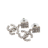 Chanel CC Brass Strass Drop Push Back Earrings Secondhand