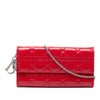 Dior Patent Cannage Lady Dior Wallet On Chain Secondhand