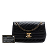 Chanel Small CC Diagonal Quilted Goatskin Flap Secondhand