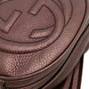 Gucci Mini Metallic Pebbled Calfskin Soho Chain Crossbody Secondhand