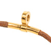 Hermès Leather and Gold Plated Kite Choker Necklace Secondhand