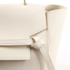 CELINE Belt Bag Grained Leather Mini 2Way Handbag in White Secondhand