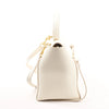 CELINE Belt Bag Grained Leather Mini 2Way Handbag in White Secondhand
