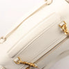 CELINE Belt Bag Grained Leather Mini 2Way Handbag in White Secondhand