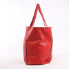Celine Cabas Phantom Large Leather Shoulder Bag in Red Secondhand