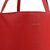 Celine Cabas Phantom Large Leather Shoulder Bag in Red Secondhand