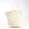 Celine Cabas Phantom Medium Leather Shoulder Bag in White Secondhand
