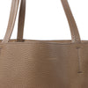 Secondhand Celine Cabas Phantom Small Leather Shoulder Bag in Taupe