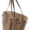Secondhand Celine Cabas Phantom Small Leather Shoulder Bag in Taupe
