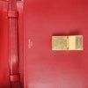 CELINE Classic Box Small Leather Crossbody Bag in Red Secondhand