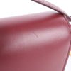 Celine Classic Box Small Leather Shoulder Bag in Burgundy Secondhand