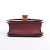 Celine Classic Box Small Leather Shoulder Bag in Burgundy Secondhand