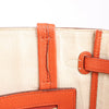 Celine Cabas Phantom Small Leather Shoulder Bag in Orange Secondhand
