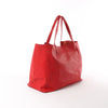 CELINE Cabas Horizontal Leather 2Way Handbag in Red Secondhand
