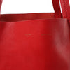 CELINE Cabas Horizontal Leather 2Way Handbag in Red Secondhand
