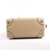 CELINE Luggage Micro Leather Handbag in Beige Secondhand