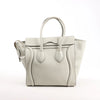 Celine Luggage Micro Leather Handbag in Gray Secondhand