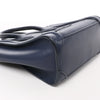 CELINE Nano Luggage Leather 2Way Handbag in Navy Blue Secondhand