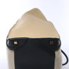 Celine Luggage Large Canvas & Leather Handbag in Beige x Black Secondhand