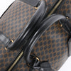 Celine Macadam PVC & Leather Boston Travel bag in Black × Brown Secondhand