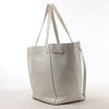 Celine Cabas Phantom Small Leather Shoulder Bag in White Secondhand