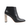 Celine Phoebe Leather x Metal Heel Ankle Boots in Black, Size 38 EU Secondhand